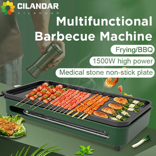 Cilandar Dual-Purpose Smokeless Barbecue Grill