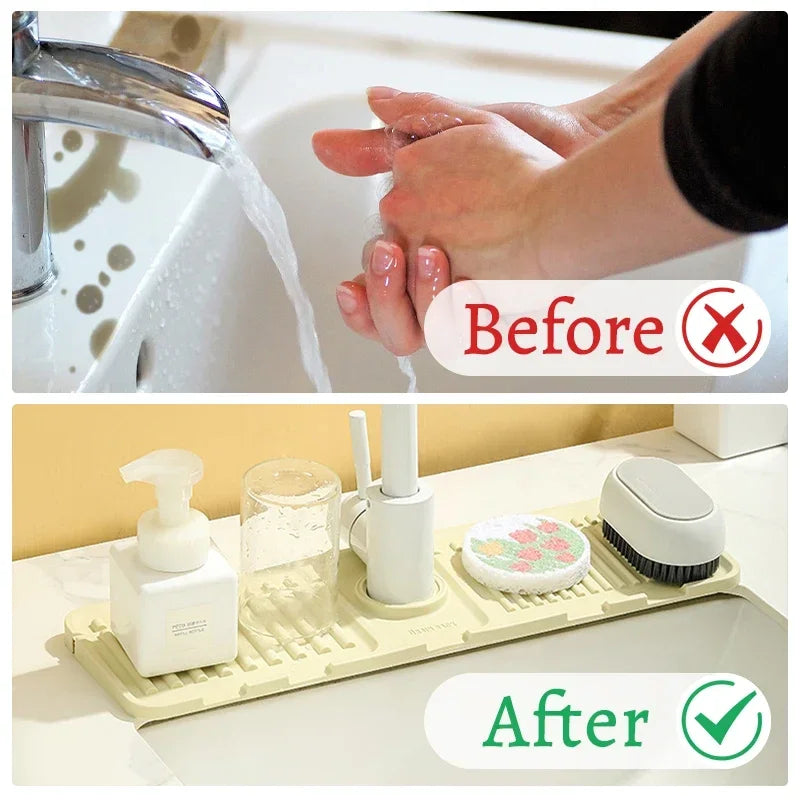 Tidy Splash Faucet Guard & Draining Mat