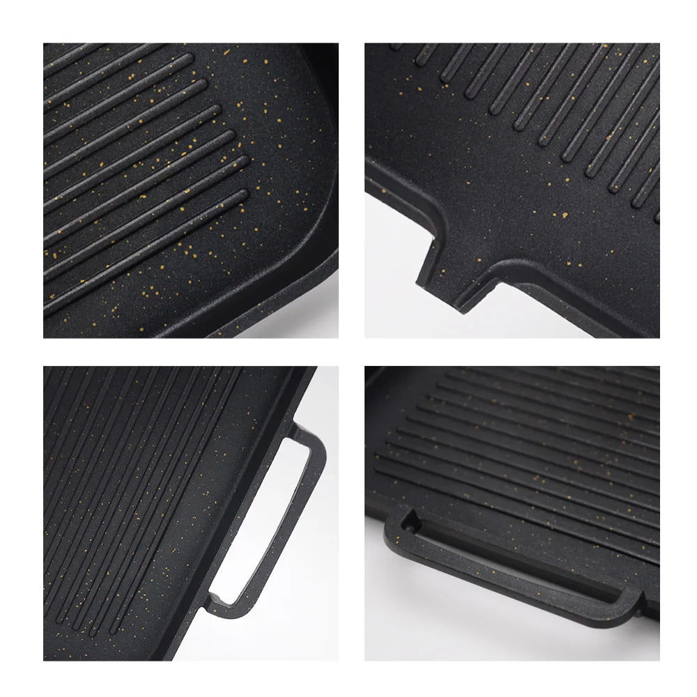 Korean Style BBQ Grill Pan With Maifan Coated Surface