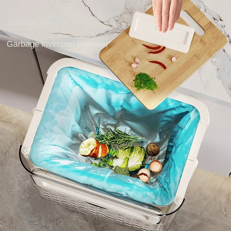 Punch-Free Kitchen Foldable Trash Can