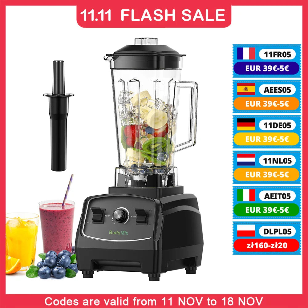 Biolomix 2200W Heavy Duty Commercial Grade Blender