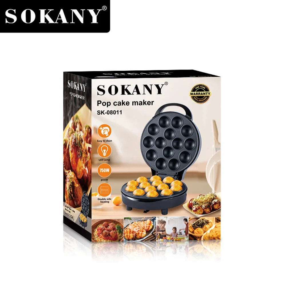 Sokany 14 Holes Mini Electric Pop Cake Waffles Maker Machine