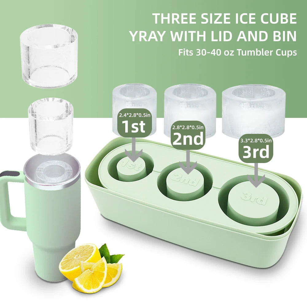 3-Grid Ice Cube Tray For Stanley