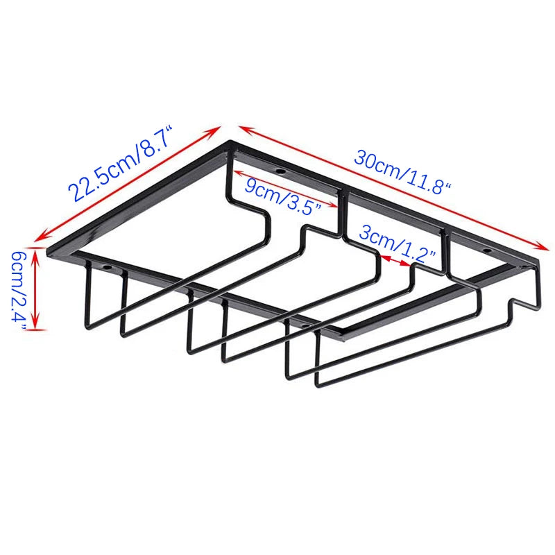 Bartender Stemware Hanging Rack