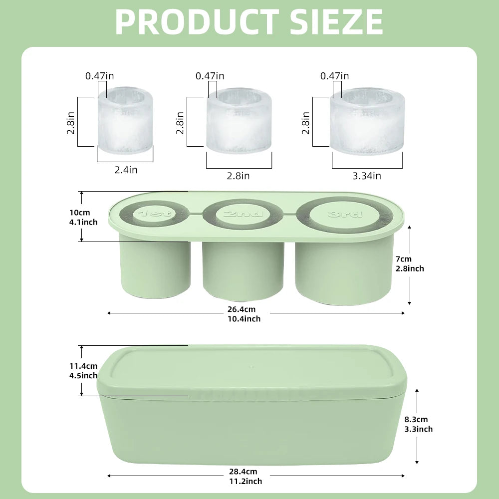 3-Grid Ice Cube Tray For Stanley