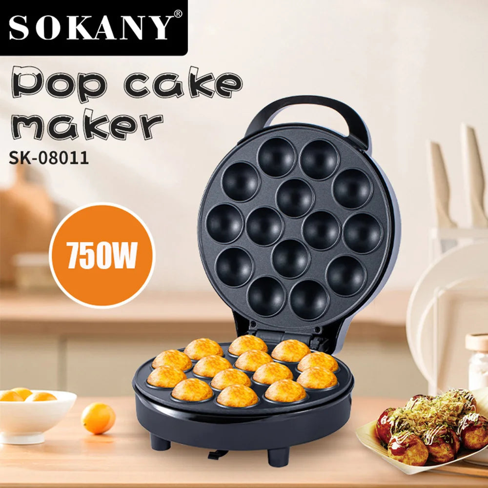 Sokany 14 Holes Mini Electric Pop Cake Waffles Maker Machine